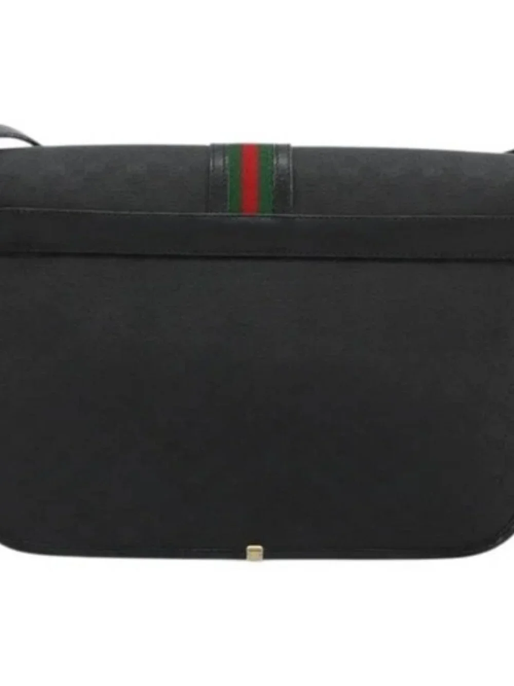 GUCCI Micro GG Supreme Web Sherry Line Bag PVC Black 001 904 0915 Auth BA12899